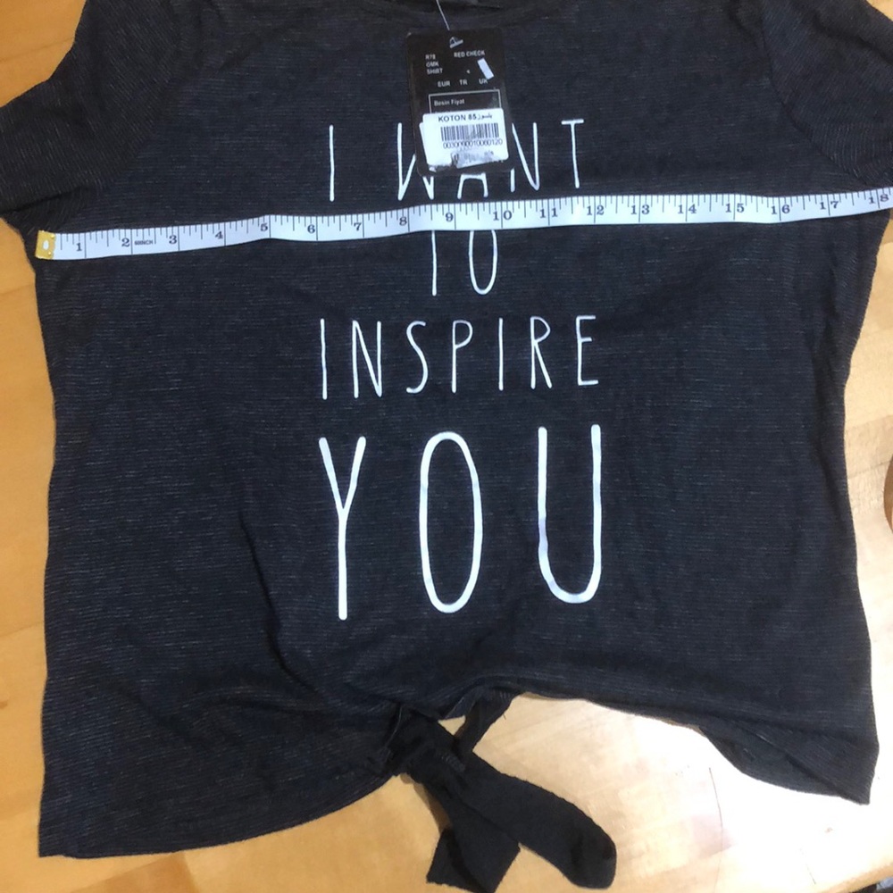 I want to inspire you yoga/lounge top - Picture 3 of 7
